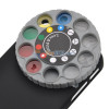 Husa cu lentile diferite iphone 5 + folie protectie ecran, Negru, iPhone 5/5S/SE, Apple