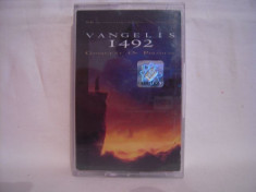 Vand caseta audio Vangelis 1492- Conquest Of Paradise, originala foto