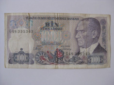 1000 LIRE TURCIA 1970 foto