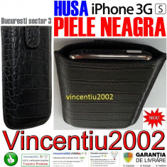 PIELE !!!! Apple iPhone 3G/3GS - Huse PIELE NEAGRA - model DEOSEBIT __ NOI ___ ORANGE FRANTA (ORIGINALE) __ BUCURESTI (Piata Muncii) / Trimit in tara foto