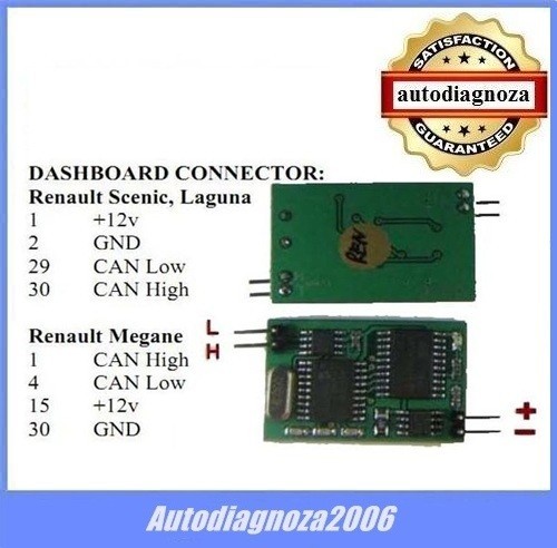 Emulator auto ECU - Renault CAN.BUS - Emulator pentru Instrument Cluster !