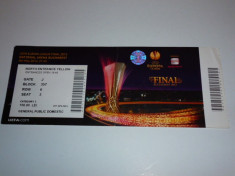 Bilet meci fotbal - Finala Europa League 2012 ATLETICO MADRID - ATHLETIC BILBAO foto