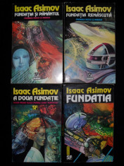 8 carti Isaac Asimov seria Fundatia Marginea fundatiei+Fundatia si pamantul+ foto