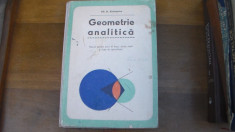 Geometrie analitica / anul- III- liceu / 1976 foto