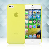 Husa plastic 0,3 mm Iphone 5C 5 C, Galben, Apple