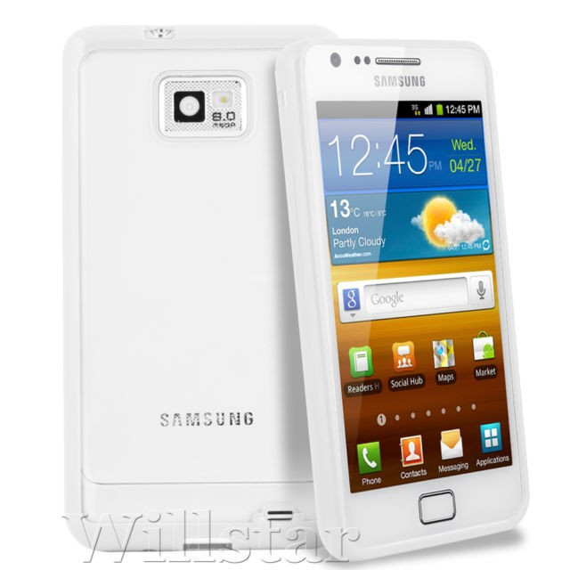 Husa transparenta cu margini albe Samsung Galaxy s2 i9100, Plastic |  Okazii.ro