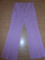 Pantaloni eleganti gravide roz L (42), XL (44) foto