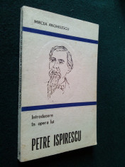 INTRODUCERE IN OPERA LUI Petre Ispirescu de Mircea Angelescu Ed. Minerva 1987 foto