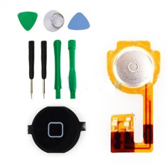 Piesa Schimbare Home Buton + Kit Instalare Montaj + Inclus Circuitul Banda Flex + Home Buton Plastic Iphone 3G 3GS foto