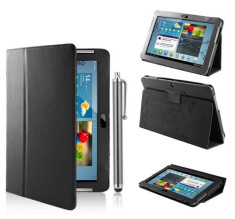 Husa tip stand Samsung Galaxy Tab 2 10.1&amp;#039; P5100/P5110 *BLACK*+Pen Gratis foto