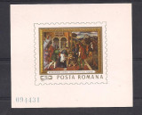 colita -ROMANIA-1969-L.P.710- Reproduceri de arta II