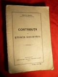 M.D.Ralea -Contributii la Stiinta Societatii - Prima Ed. 1927, Alta editura
