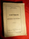 M.D.Ralea -Contributii la Stiinta Societatii - Prima Ed. 1927, Alta editura