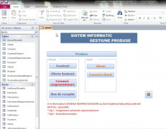 Proiect PSI Access SIG - Gestiune produse comenzi clienti si aprovizionare foto
