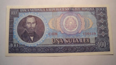 100 lei 1966 UNC 3 foto