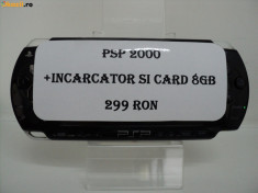 PSP 2000+CARD 8GB+INCARCATOR(LCT) foto