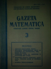 Gazeta matematica - Anul LXXXVI nr. 3 - 1981 foto