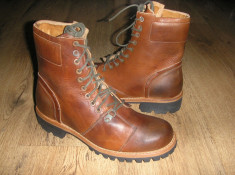 Bocanci inalti LUX barbat Boot Company cea mai scumpa linie Timberland ORIGINALI colectia noua, manufacturati integral din piele sz 41 foto