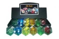 Set 12 jocuri model Hexagon Colorat cu bile metalice foto