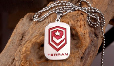 Dog Tag (DogTag)Terran Starcraft Titaniu foto