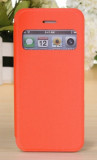 Toc flip S view Iphone 5C + folie protectie ecran + expediere gratuita, Cu clapeta, Vinyl, Apple