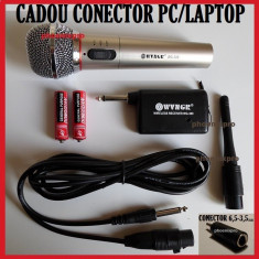 MICROFON WIRELESS +CONECTOR PC|LAPTOP foto