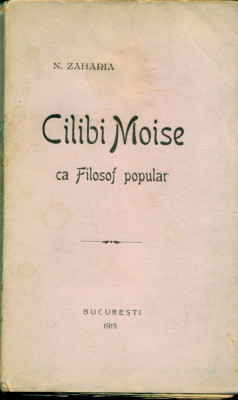 Cilibi Moise ca Filosof popular - N. Zaharia ( 1915 ) foto