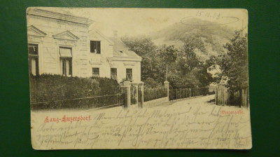 Langenzersdorf-Circulata 1903-Winzergaffe-stampila Basso-Brasov - timbru perfect foto
