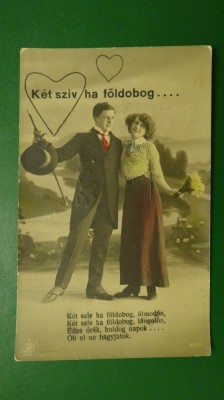 Stampila 1915 Temesvar Bizottsag - vedere 3067 indragostiti - circulata foto