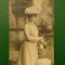 Vedere domna eleganta in parc - nr 3399/1 circulata 1909