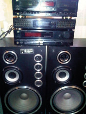 linie audio hi fi Sansui+boxe Unitra 140w foto