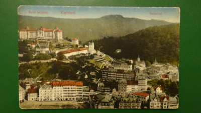 Hotel Imperial Karlsbad Kaiserbad - circulata 1918 foto