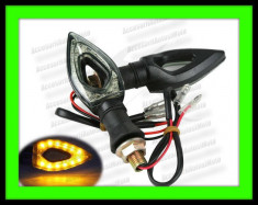 SEMNALIZARI MOTO LEDURI SMD 12 Led-uri (culoare NEGRU) Universale 2 Buc/set Semnale Atv Scuter foto