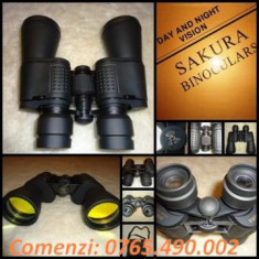 BINOCLU SAKURA 20 X 50 - SUPER CADOU ( VANATOARE , PESCUIT , AIRSOFT , BUSHCRAFT ) CU LENTILE TRATATE ANTIREFLEXIE foto