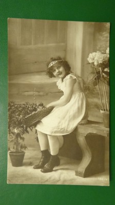 Vedere fetita - nr 152-4- circulata 1915 Arad foto