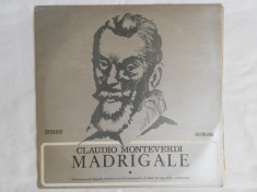 {DISC VINYL} CLAUDIO MONTEVERDI - MADRIGALE (vinil, ELECTRECORD) foto