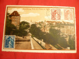 Carte Postala TCV Luxemburg -litografie cu 3 val. Ajutor copii 1932
