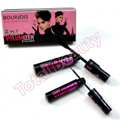 Set Bourjois Rimel pentru volum + Eyeliner lichid negru mascara tus de ochi contur ochi eyeliner lichid foto