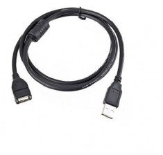 Cablu Prelungitor USB 2.0 ( mufa mama- tata). 130 cm Hi- Speed Performance.= 28AWG + 24AWG foto