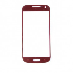 Geam carcasa sticla touchscreen digitizer touch screen Samsung Galaxy S4 Mini i9190 i9195 Garnet red foto