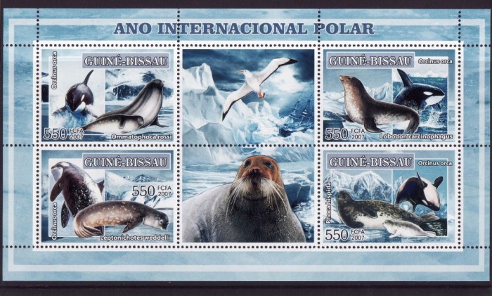 GUINEA BISSAU 2007 ANUL POLAR FAUNA FOCI,ORCI