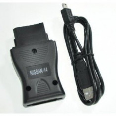 Interfata tester diagnoza Nissan Consult mini (1989-2000) 14 pini pe USB foto