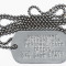 Dog Tag simplu U.S.Army scris cu textul dorit PLATA RAMBURS,cea mai diversificata gama de medalioane personalizate din Romania