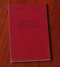 carte --- Contributii la bibliografia presei banatene - Resita 1979 - 60 pagini foto