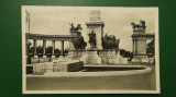 Vedere Budapesta-Monumentul Milenium si al eroilor cazuti in lupta-1939