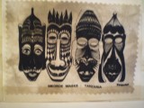KENYA - MOMBASA - MASTI MKONDE DIN TANZANIA - VEDERE LUCRATA MANUAL - PICTURA PE PINZA - NECIRCULATA.