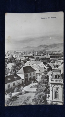 Vedere din Medias - Circulata RPR, stampila Medias, Otelu Rosu foto