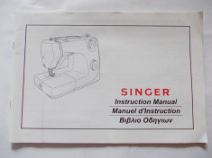 MANUAL CU INSTRUCTIUNI PENTRU MASINA DE CUSUT SINGER ! foto