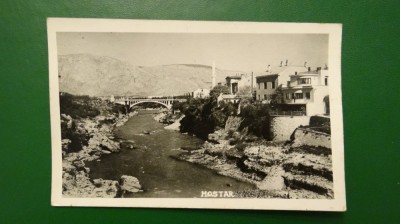 Mostar - vedere peste rau - vedere Agfa necirculata foto