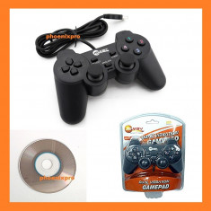 JOYSTICK DUAL SHOCK VIBRATII-SIGILAT+CD 225MB foto